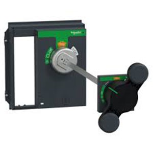 Schneider Electric MCCB Accessories(NSX AND CVS)-33646-DIRECT ROTARY HANDLE Black Handle BLACK Front NSX630-1600